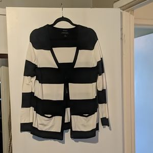 Striped Cardigan. Size L